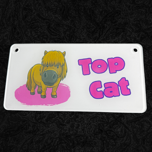 Personalised Stable Name Plate with Image