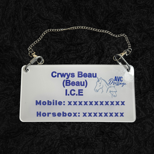Personalised Emergency Contact Stable Sign