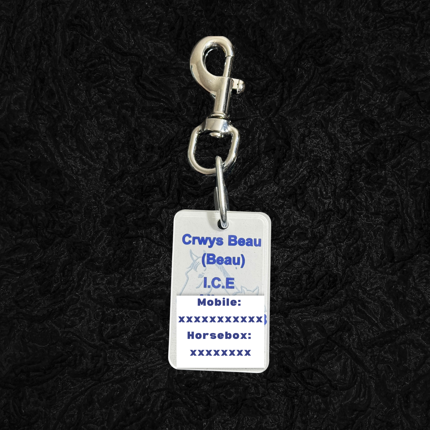 Personalised Emergency Contact Stable Clip