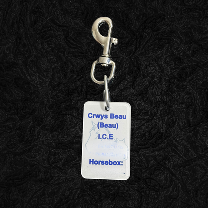 Personalised Emergency Contact Stable Clip