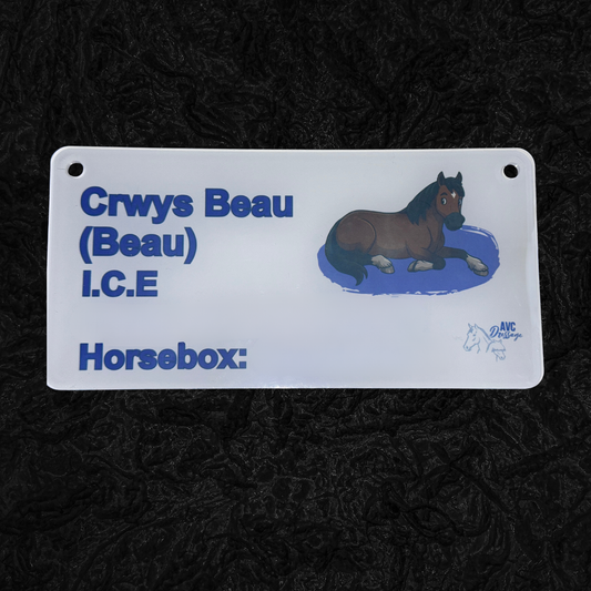 Personalised Emergency Contact Stable Sign