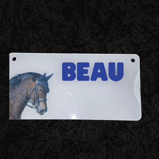 Personalised Stable Name Plate with Image