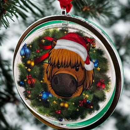 Personalised Christmas Rotating Bauble