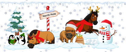 AVC Snow Ponies Skinny Tumbler